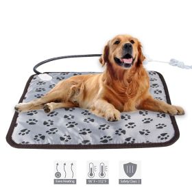 Temperature-adjustable pet electric blanket waterproof bite-proof wear-resistant constant temperature dog pad - Beautiful flowers - 45*45cm