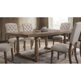 ACME Bernard Dining Table in Weathered Oak 66185 - as Pic