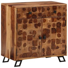 Sideboard Solid Sheesham Wood 25.6"x13.8"x25.6" - Brown