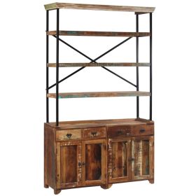 Sideboard with Shelves Solid Reclaimed Wood 47.2"x13.8"x78.7" - Brown