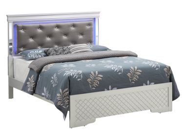 Glory Furniture Verona G6700C-KB3 King Bed , Silver Champagne - as Pic