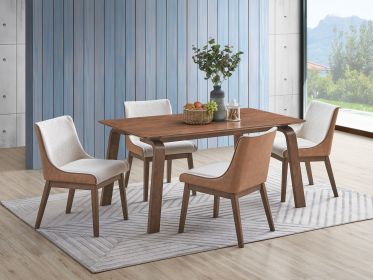 ACME Ginny Dining Table, Walnut Finish DN02307 - as Pic
