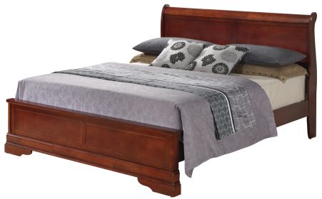 Glory Furniture Louis Phillipe G3100E-KB3 King Bed , Cherry - as Pic