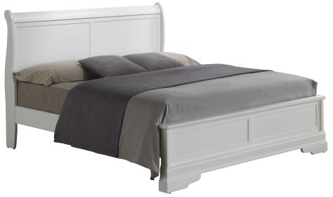 Glory Furniture Louis Phillipe G3190E-KB3 King Bed , White - as Pic