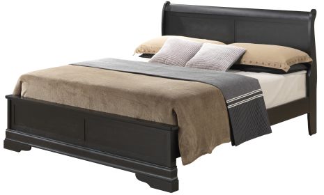 Glory Furniture Louis Phillipe G3150E-KB3 King Bed , Black - as Pic