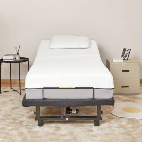 Adjustable Bed Base Frame Head and Foot Incline Quiet Motor Twin XL Size Zero Gravity - as Pic