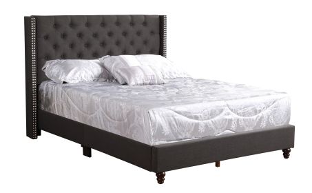 Glory Furniture Julie G1906-KB-UP King Upholstered Bed , BLACK - as Pic