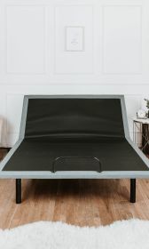 OS5 Black and Grey King Adjustable Bed Base With Head and Foot Position Adjustments - as pic