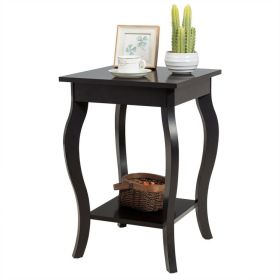 Accent Sofa End Side Table - Brown
