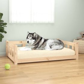 Dog Bed 41.5"x29.7"x11" Solid Wood Pine - Brown
