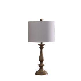 27.5" In Coastal Wood Effect Polyresin Table Lamp - as Pic
