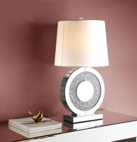 ACME Noralie Table Lamp, Mirrored & Faux Diamonds 40221 - as Pic