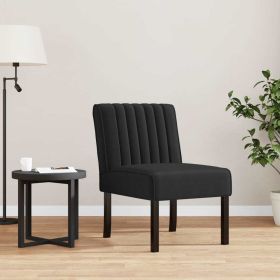 Slipper Chair Black Velvet - Black