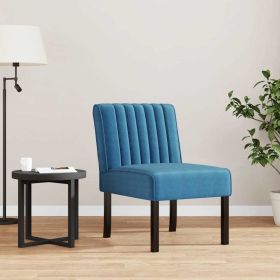 Slipper Chair Blue Velvet - Blue