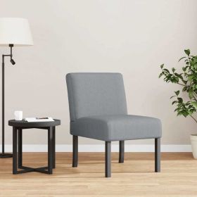 Slipper Chair Light Gray Fabric - Gray