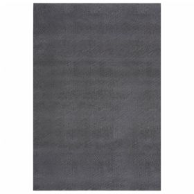 Shaggy Rug Anthracite 8'x11' Polyester - Anthracite