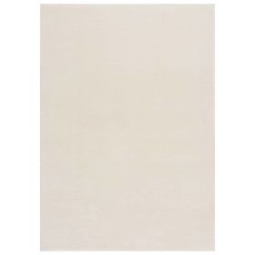 Shaggy Rug Cream White 7'x9' Polyester - Cream