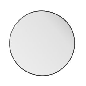 30inc Round mirror with matte black border - as Pic