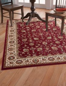 Valentino Red Area Rug 8x10 - as Pic