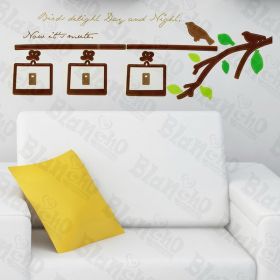 Birds And Branch - Wall Decals Stickers Appliques Home Dcor - HEMU-AY-830