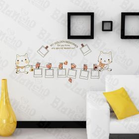 Little Cute Cat - Wall Decals Stickers Appliques Home Dcor - HEMU-AY-852