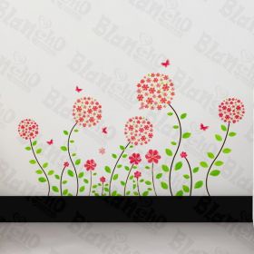 Flowers Wonderland - Wall Decals Stickers Appliques Home Dcor - HEMU-AM-7017