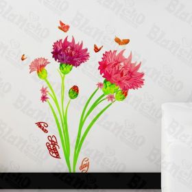 Carnation's Dream - Wall Decals Stickers Appliques Home Dcor - HEMU-AM-9024