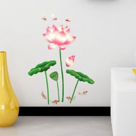 Elegant Miss Lotus - Wall Decals Stickers Appliques Home Dcor - HEMU-AM-029