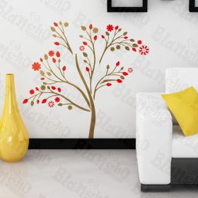 Abstract Flower - Wall Decals Stickers Appliques Home Dcor - HEMU-JM-7156