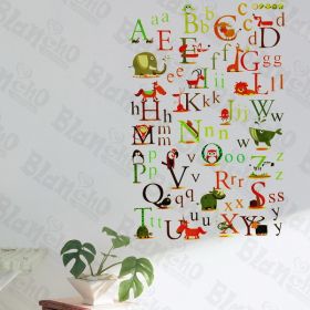 Animals' Alphabet - Wall Decals Stickers Appliques Home Dcor - HEMU-AY-877