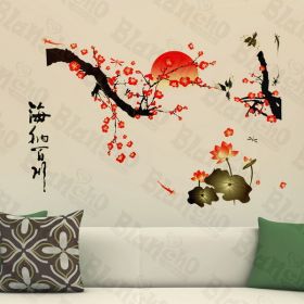 Chinese Painting - Wall Decals Stickers Appliques Home Dcor - HEMU-AY-897
