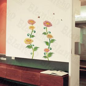 Flourish Pile - Wall Decals Stickers Appliques Home Decor - HEMU-LD-8078