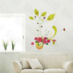 Bright Flowers - Wall Decals Stickers Appliques Home Decor - HEMU-LD-8066