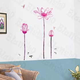 Lily Blossom - Wall Decals Stickers Appliques Home Decor - HEMU-LD-8081