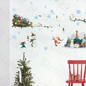 Snow World - Large Wall Decals Stickers Appliques Home Decor - HEMU-XS-035