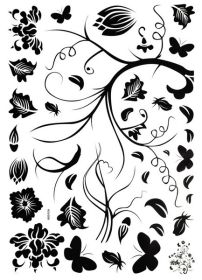A Blooming Tree - Large Wall Decals Stickers Appliques Home Decor - HEMU-HL-2150