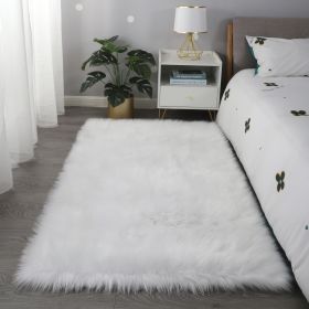 "Cozy Collection" Ultra Soft Fluffy Faux Fur Sheepskin Area Rug - as Pic