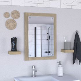 Vanguard Bathroom Mirror; Frame; Looking Glass -Light Pine - as Pic