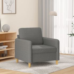 Sofa Chair Dark Gray 23.6" Fabric - Gray