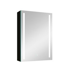 30x20 inch LED Bathroom Medicine Cabinet Surface Mounted Cabinets With Lighted Mirror - as Pic