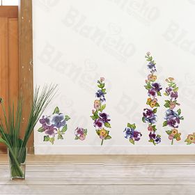 Flower Decor-1 - Wall Decals Stickers Appliques Home Decor - HEMU-ZS-011
