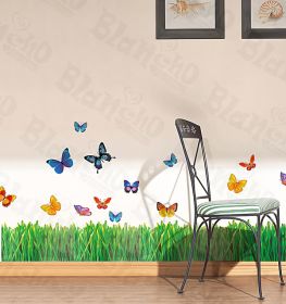 Flying Butterflies-1 - Wall Decals Stickers Appliques Home Decor - HEMU-ZS-019
