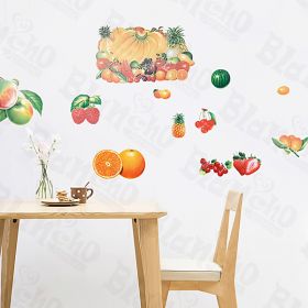 Fruits Collection - Large Wall Decals Stickers Appliques Home Decor - HEMU-XS-060