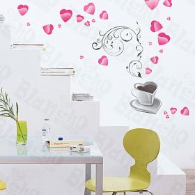 Coffee Love - Large Wall Decals Stickers Appliques Home Decor - HEMU-XS-057