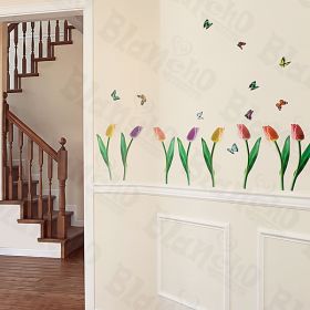 Flying Butterflies-3 - Wall Decals Stickers Appliques Home Decor - HEMU-ZS-026