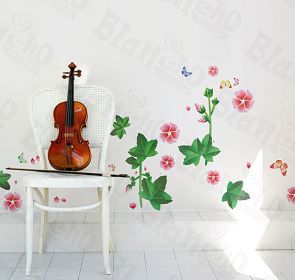 Morning Glory - Large Wall Decals Stickers Appliques Home Decor - HEMU-XS-051