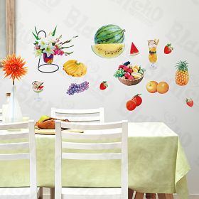 Fruit Juice - Large Wall Decals Stickers Appliques Home Decor - HEMU-HL-5847