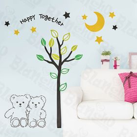 Happy Together - Wall Decals Stickers Appliques Home Decor - HEMU-HL-927