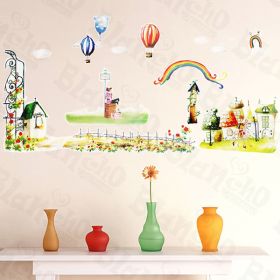 Green Land - Wall Decals Stickers Appliques Home Decor - HEMU-HL-977