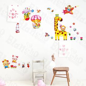 Animal Friends-4 - Wall Decals Stickers Appliques Home Decor - HEMU-HM-832